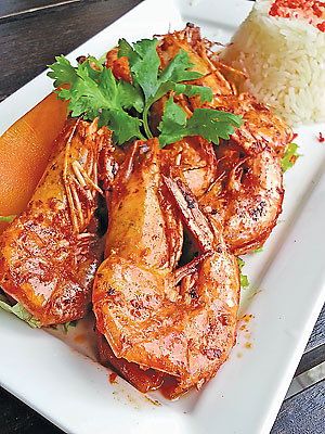 #50 Food Bistro@Changi Sambal Tiger Prawns with Butter Rice