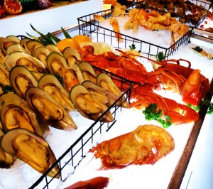 Fresh seafood selection