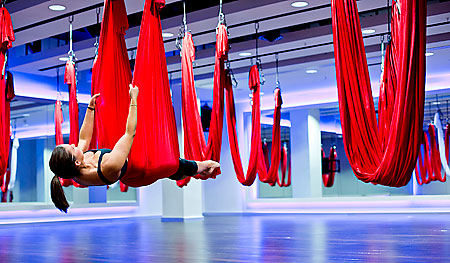 Anti-gravity yoga