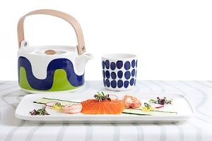 Tableware tailormade for Finnair by Marimekko
