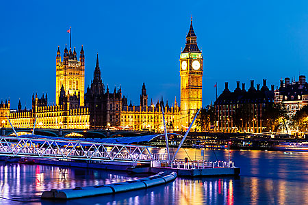 See Big Ben or other intriguing European sights
