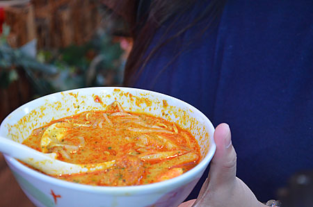 His laksa was too spicy and could not compare to 328 Katong Laksa