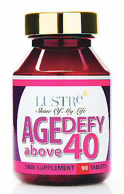 Lustre Age Defy, $55, contains collagen and has various other health benefits