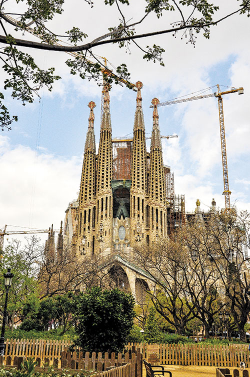 One of the facades of La Sagrada Familia