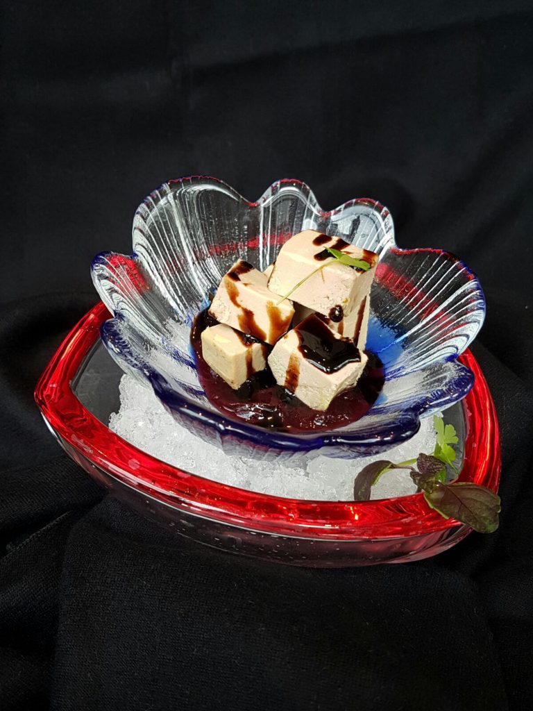 Song Garden Chinese Restaurant Foie Gras with Blueberry Compote